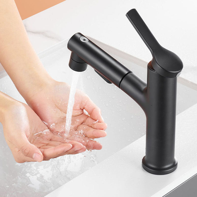 Modern Sink Faucet Pure Color Basin Lavatory Faucet for Bathroom Clearhalo 'Bathroom Remodel & Bathroom Fixtures' 'Bathroom Sink Faucets' 'Bathroom Sinks & Faucet Components' 'bathroom_sink_faucets' 'Home Improvement' 'home_improvement' 'home_improvement_bathroom_sink_faucets' 6540568