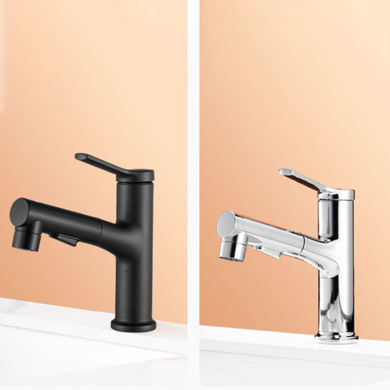 Modern Sink Faucet Pure Color Basin Lavatory Faucet for Bathroom Clearhalo 'Bathroom Remodel & Bathroom Fixtures' 'Bathroom Sink Faucets' 'Bathroom Sinks & Faucet Components' 'bathroom_sink_faucets' 'Home Improvement' 'home_improvement' 'home_improvement_bathroom_sink_faucets' 6540569