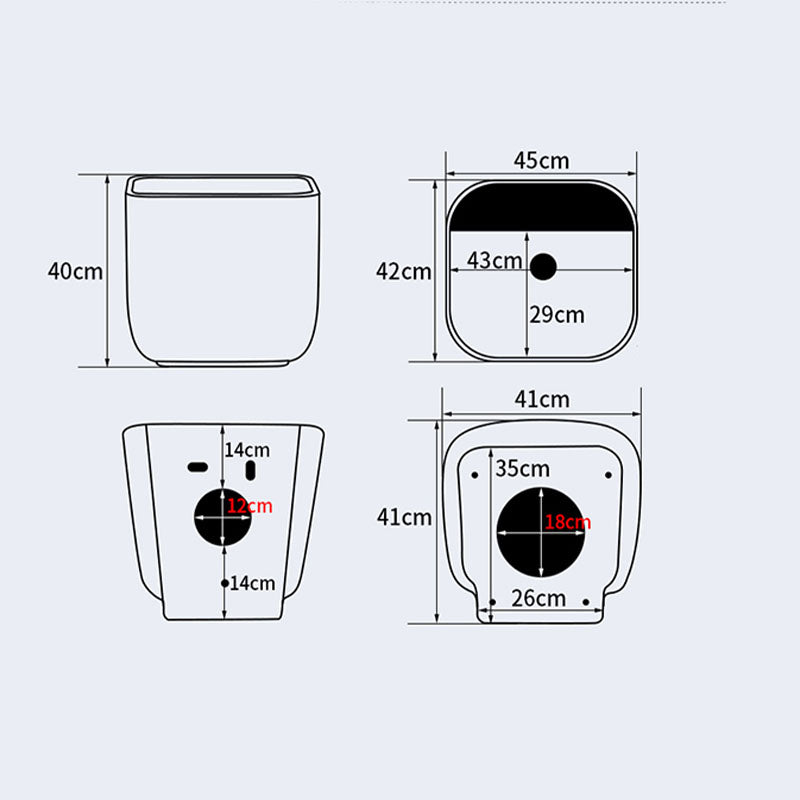 Modern Wall Mount Bathroom Sink Square Porcelain with Faucet Vessel Sink Clearhalo 'Bathroom Remodel & Bathroom Fixtures' 'Bathroom Sinks & Faucet Components' 'Bathroom Sinks' 'bathroom_sink' 'Home Improvement' 'home_improvement' 'home_improvement_bathroom_sink' 6541322