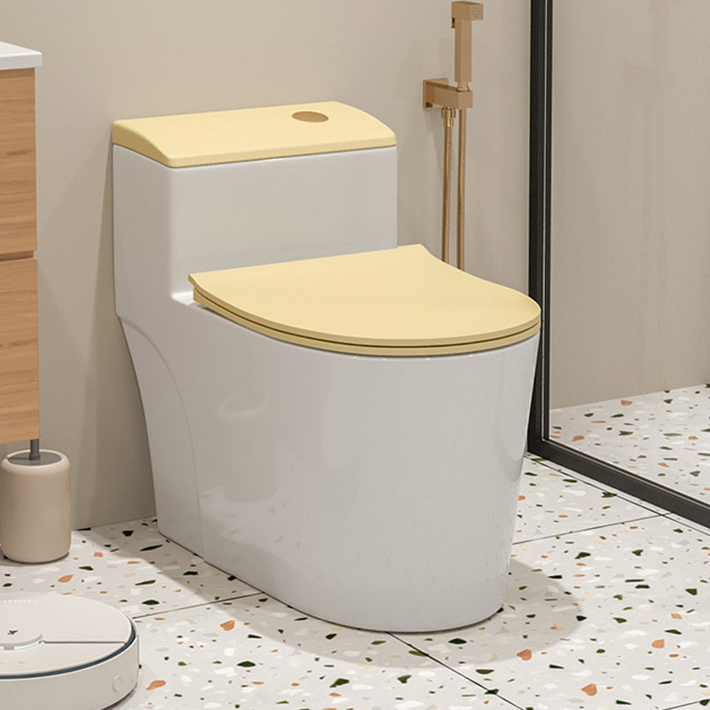 Floor Mount Toilet Traditional Skirted One-Piece Flush Toilet with Slow Close Seat Clearhalo 'Bathroom Remodel & Bathroom Fixtures' 'Home Improvement' 'home_improvement' 'home_improvement_toilets' 'Toilets & Bidets' 'Toilets' 6542571