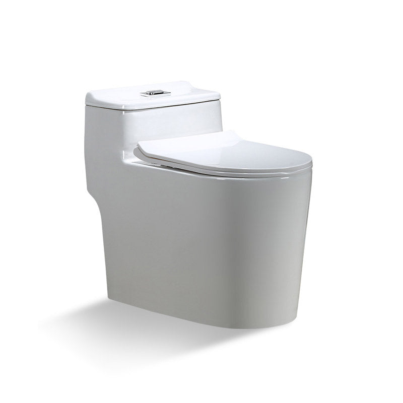 Traditional All-In-One Skirted Toilet Bowl Siphon Jet Toilet with Seat for Bathroom 15"L x 27"W x 24"H 16" Clearhalo 'Bathroom Remodel & Bathroom Fixtures' 'Home Improvement' 'home_improvement' 'home_improvement_toilets' 'Toilets & Bidets' 'Toilets' 6542593