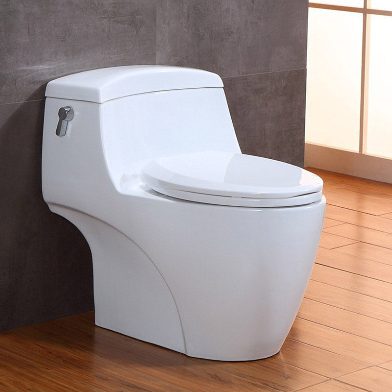 Traditional All-In-One Skirted Toilet Bowl Siphon Jet Toilet with Seat for Bathroom 20"L x 26"W x 29"H 14" Clearhalo 'Bathroom Remodel & Bathroom Fixtures' 'Home Improvement' 'home_improvement' 'home_improvement_toilets' 'Toilets & Bidets' 'Toilets' 6542595