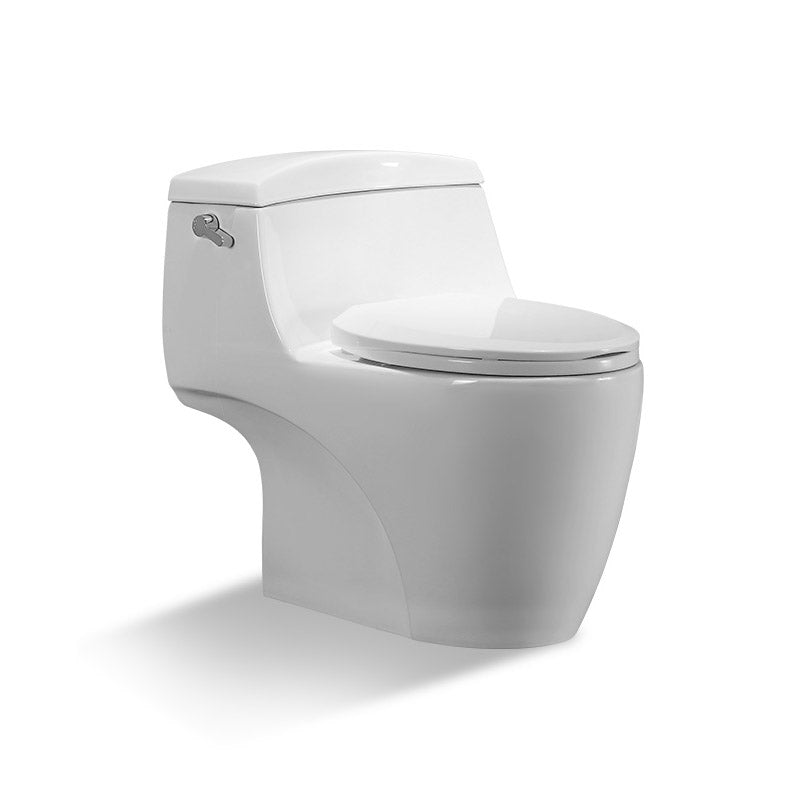 Traditional All-In-One Skirted Toilet Bowl Siphon Jet Toilet with Seat for Bathroom 20"L x 26"W x 29"H Clearhalo 'Bathroom Remodel & Bathroom Fixtures' 'Home Improvement' 'home_improvement' 'home_improvement_toilets' 'Toilets & Bidets' 'Toilets' 6542596