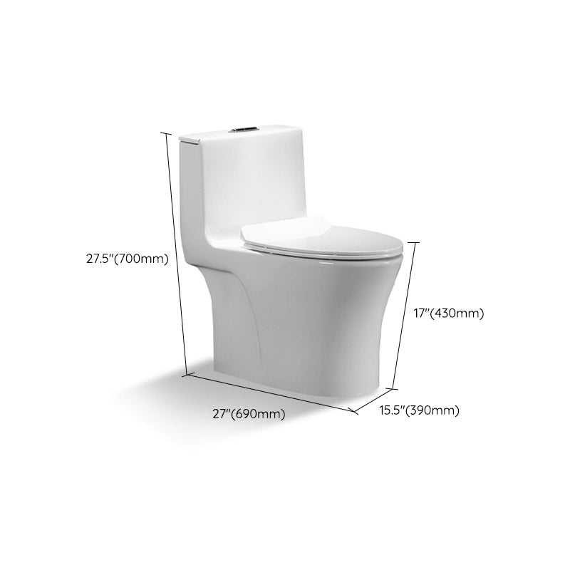 Traditional All-In-One Skirted Toilet Bowl Siphon Jet Toilet with Seat for Bathroom Clearhalo 'Bathroom Remodel & Bathroom Fixtures' 'Home Improvement' 'home_improvement' 'home_improvement_toilets' 'Toilets & Bidets' 'Toilets' 6542607