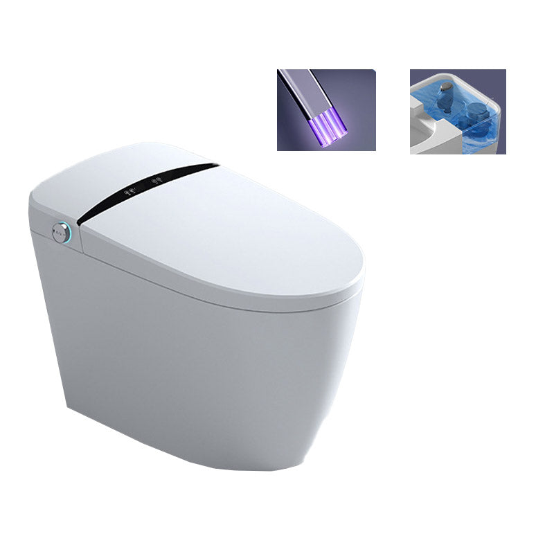 Modern Heated Seat Toilet ABS Floor Mounted Flush Toilet with Seat White Clearhalo 'Bathroom Remodel & Bathroom Fixtures' 'Home Improvement' 'home_improvement' 'home_improvement_toilets' 'Toilets & Bidets' 'Toilets' 6542656