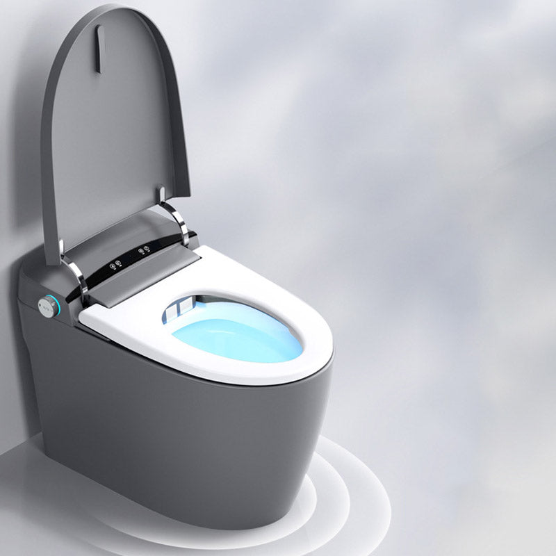 Modern Heated Seat Toilet ABS Floor Mounted Flush Toilet with Seat Clearhalo 'Bathroom Remodel & Bathroom Fixtures' 'Home Improvement' 'home_improvement' 'home_improvement_toilets' 'Toilets & Bidets' 'Toilets' 6542659