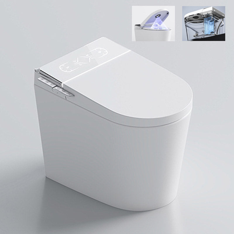 Modern White Heated Seat Toilet ABS Floor Mounted Flush Toilet with Seat White Clearhalo 'Bathroom Remodel & Bathroom Fixtures' 'Home Improvement' 'home_improvement' 'home_improvement_toilets' 'Toilets & Bidets' 'Toilets' 6542699