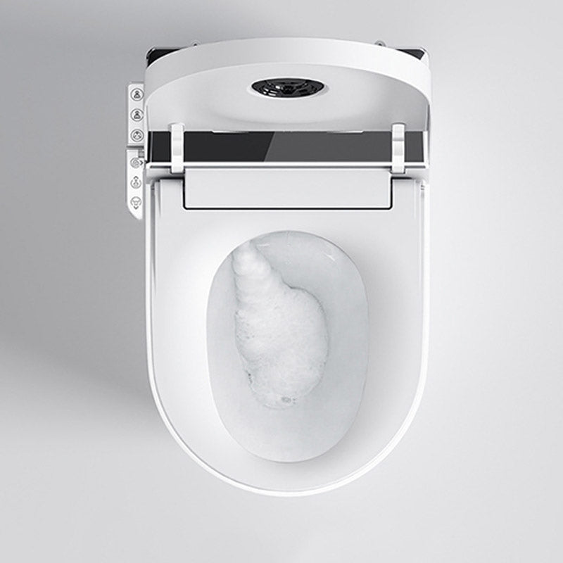 Modern White Heated Seat Toilet ABS Floor Mounted Flush Toilet with Seat Clearhalo 'Bathroom Remodel & Bathroom Fixtures' 'Home Improvement' 'home_improvement' 'home_improvement_toilets' 'Toilets & Bidets' 'Toilets' 6542710
