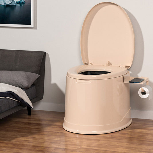 Floor Mounted All-In-One Toilet Contemporary Plastic Toilet Bowl Clearhalo 'Bathroom Remodel & Bathroom Fixtures' 'Home Improvement' 'home_improvement' 'home_improvement_toilets' 'Toilets & Bidets' 'Toilets' 6549037
