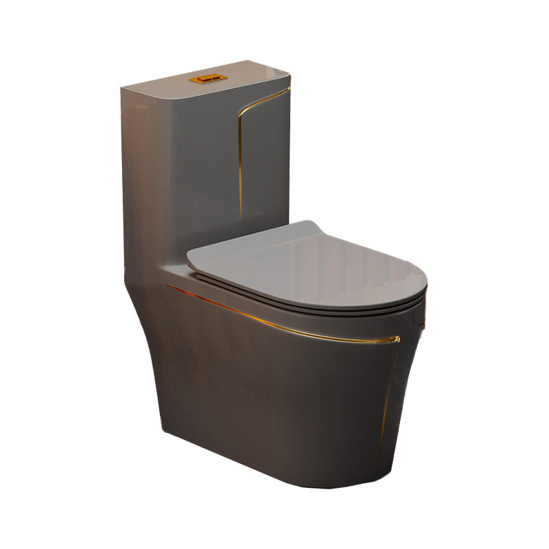 Skirted Flush Toilet Floor Mount Traditional One-Piece Toilet with Slow Close Seat Clearhalo 'Bathroom Remodel & Bathroom Fixtures' 'Home Improvement' 'home_improvement' 'home_improvement_toilets' 'Toilets & Bidets' 'Toilets' 6549112