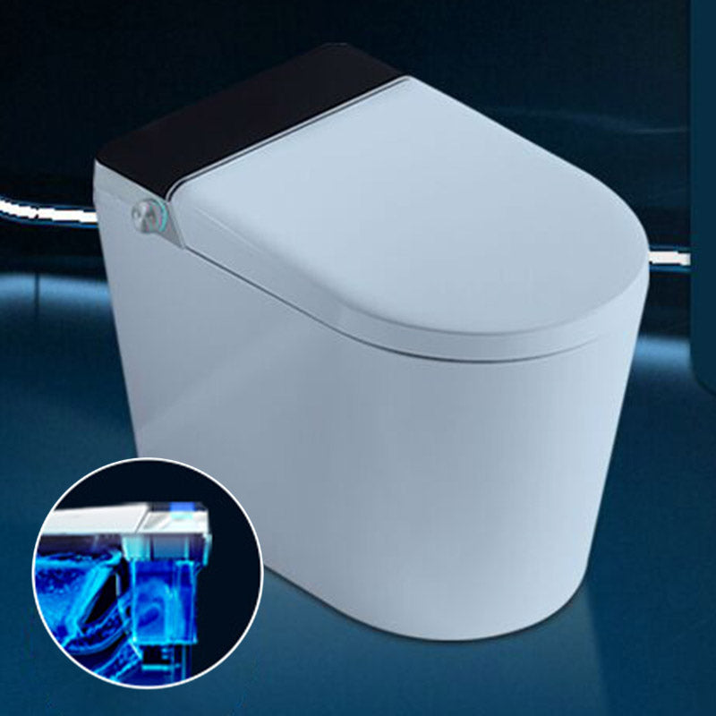 Modern All-In-One Toilet Bowl Siphon Jet Skirted Toilet with Seat for Bathroom Automatic Flushing (Standard) Clearhalo 'Bathroom Remodel & Bathroom Fixtures' 'Home Improvement' 'home_improvement' 'home_improvement_toilets' 'Toilets & Bidets' 'Toilets' 6549126