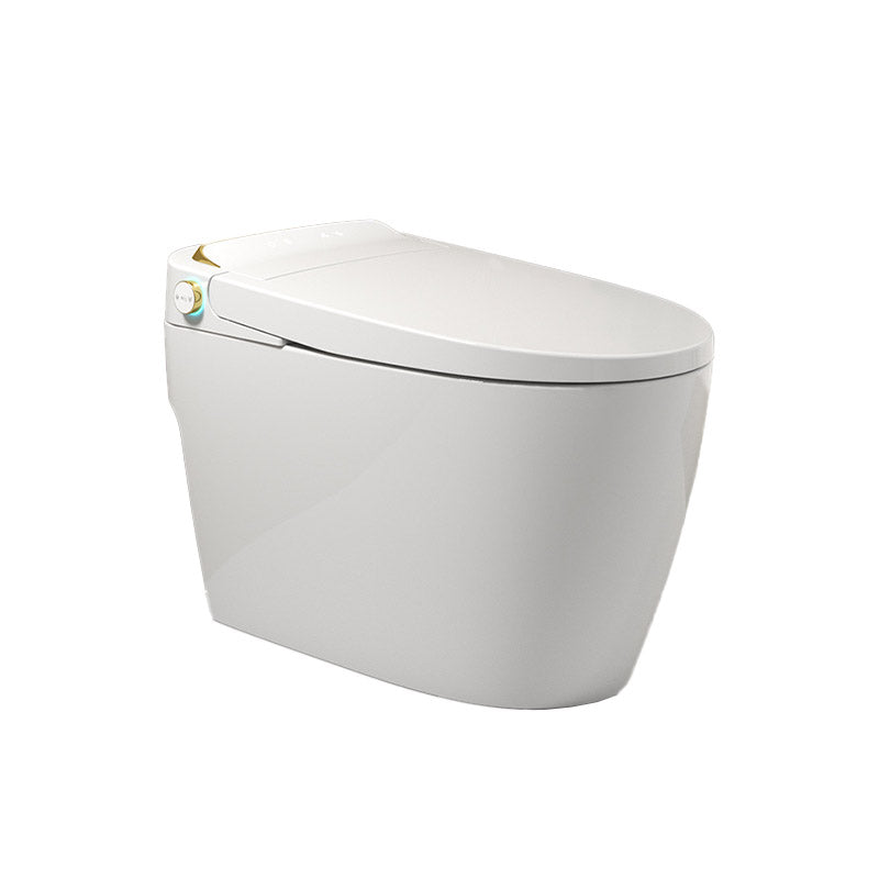 Modern White Concealed Tank Toilet Skirted ABS Floor Mounted Flush Toilet with Seat Clearhalo 'Bathroom Remodel & Bathroom Fixtures' 'Home Improvement' 'home_improvement' 'home_improvement_toilets' 'Toilets & Bidets' 'Toilets' 6549161