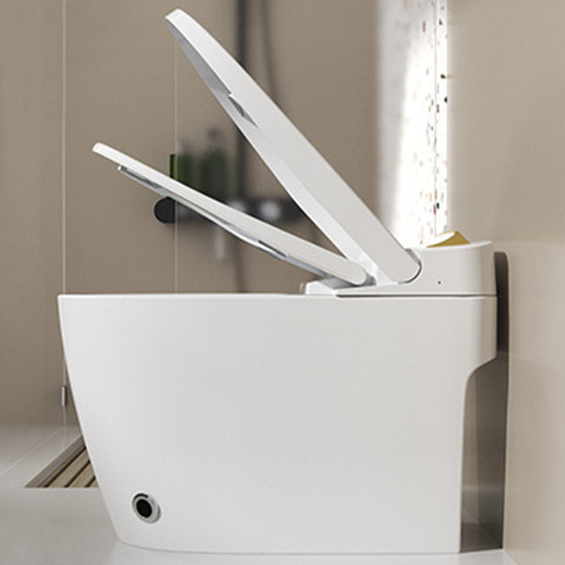Modern White Concealed Tank Toilet Skirted ABS Floor Mounted Flush Toilet with Seat Clearhalo 'Bathroom Remodel & Bathroom Fixtures' 'Home Improvement' 'home_improvement' 'home_improvement_toilets' 'Toilets & Bidets' 'Toilets' 6549168