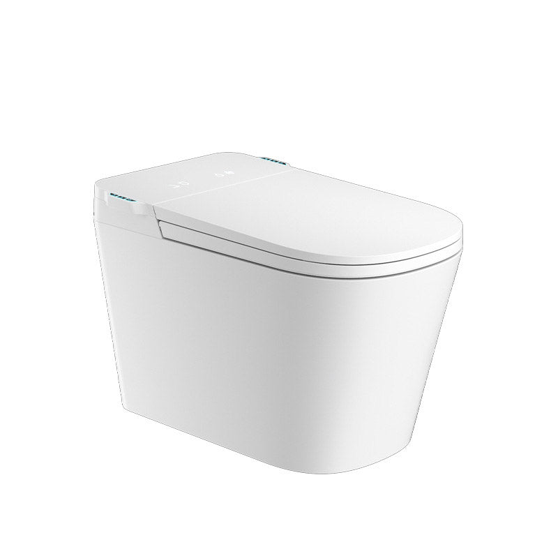 Modern White Toilet Bowl Siphon Jet Toilet with Soft-Close Seat for Bathroom Clearhalo 'Bathroom Remodel & Bathroom Fixtures' 'Home Improvement' 'home_improvement' 'home_improvement_toilets' 'Toilets & Bidets' 'Toilets' 6549227