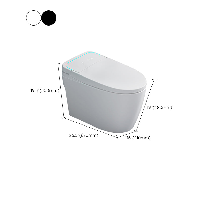 Modern Concealed Tank Toilet Skirted ABS Floor Mount Flush Toilet with Seat Clearhalo 'Bathroom Remodel & Bathroom Fixtures' 'Home Improvement' 'home_improvement' 'home_improvement_toilets' 'Toilets & Bidets' 'Toilets' 6549254