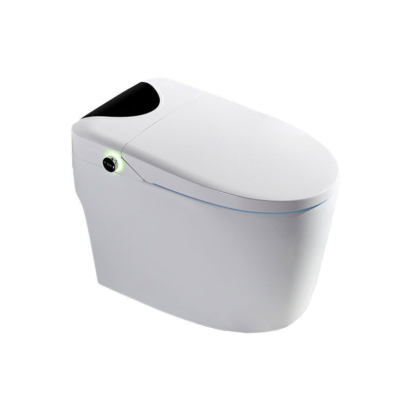 Modern Concealed Tank Toilet Skirted ABS Floor Mounted Flush Toilet with Seat Clearhalo 'Bathroom Remodel & Bathroom Fixtures' 'Home Improvement' 'home_improvement' 'home_improvement_toilets' 'Toilets & Bidets' 'Toilets' 6549305