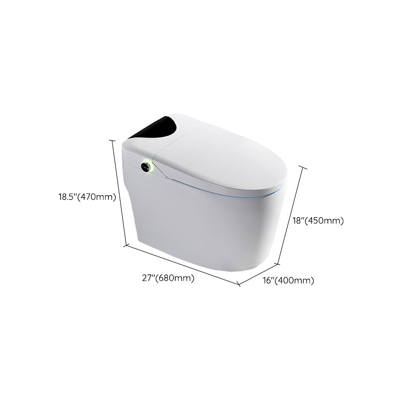 Modern Concealed Tank Toilet Skirted ABS Floor Mounted Flush Toilet with Seat Clearhalo 'Bathroom Remodel & Bathroom Fixtures' 'Home Improvement' 'home_improvement' 'home_improvement_toilets' 'Toilets & Bidets' 'Toilets' 6549316