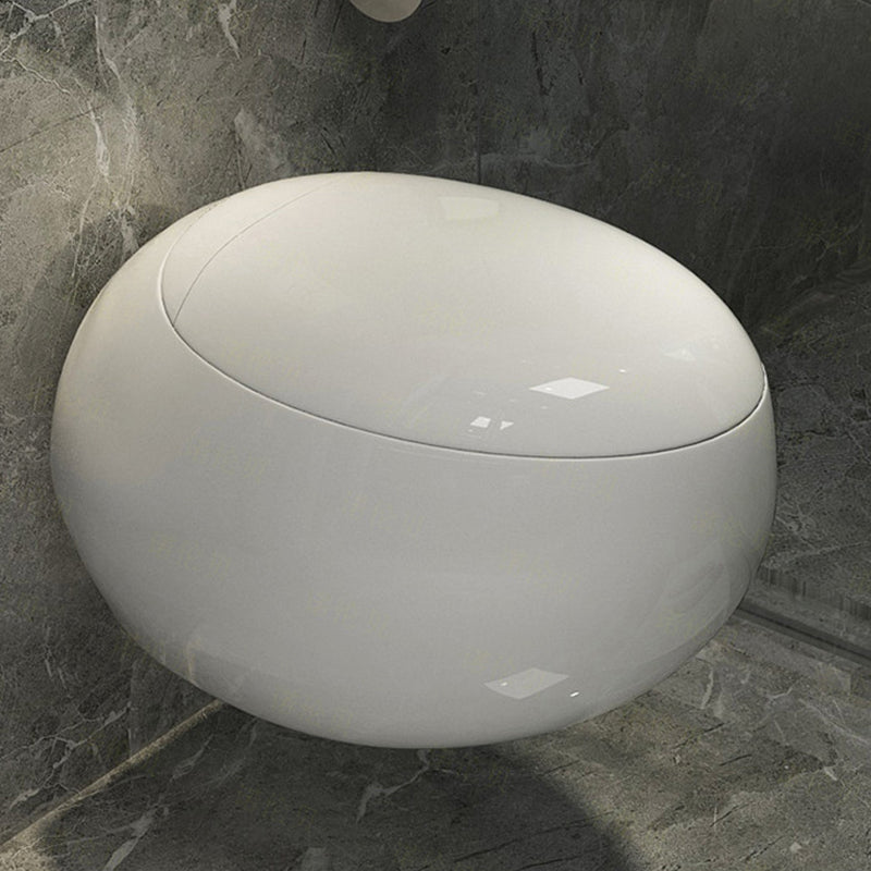 Wall Mount Porcelain Flush Toilet One-Piece Toilet Modern Toilet Bowl 13"L x 23"W x 16"H Toilet Only Clearhalo 'Bathroom Remodel & Bathroom Fixtures' 'Home Improvement' 'home_improvement' 'home_improvement_toilets' 'Toilets & Bidets' 'Toilets' 6549354