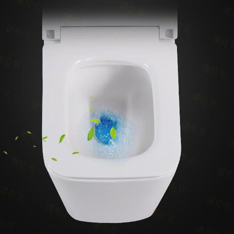 Wall Mount Porcelain Flush Toilet One-Piece Toilet Modern Toilet Bowl Clearhalo 'Bathroom Remodel & Bathroom Fixtures' 'Home Improvement' 'home_improvement' 'home_improvement_toilets' 'Toilets & Bidets' 'Toilets' 6549365