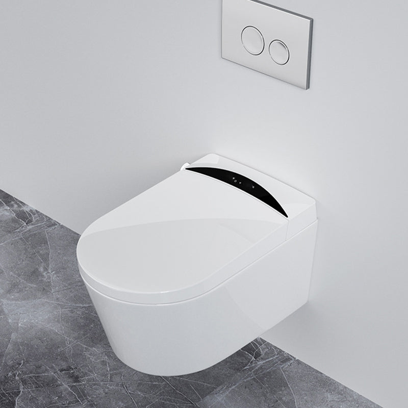 Modern Concealed Tank Toilet Skirted ABS Wall Mount Flush Toilet with Seat Clearhalo 'Bathroom Remodel & Bathroom Fixtures' 'Home Improvement' 'home_improvement' 'home_improvement_toilets' 'Toilets & Bidets' 'Toilets' 6549796