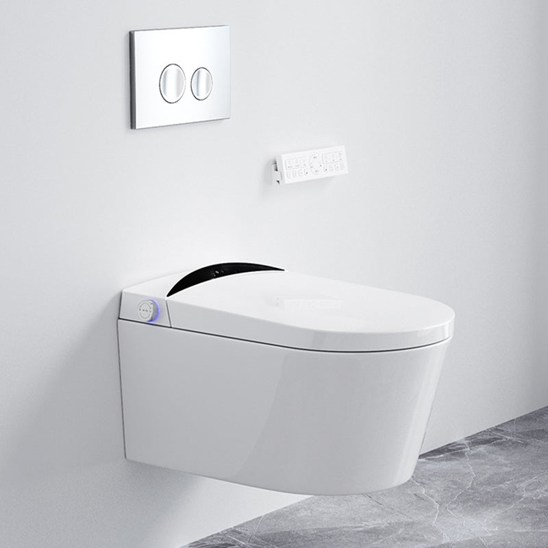 Modern Concealed Tank Toilet Skirted ABS Wall Mount Flush Toilet with Seat Clearhalo 'Bathroom Remodel & Bathroom Fixtures' 'Home Improvement' 'home_improvement' 'home_improvement_toilets' 'Toilets & Bidets' 'Toilets' 6549799