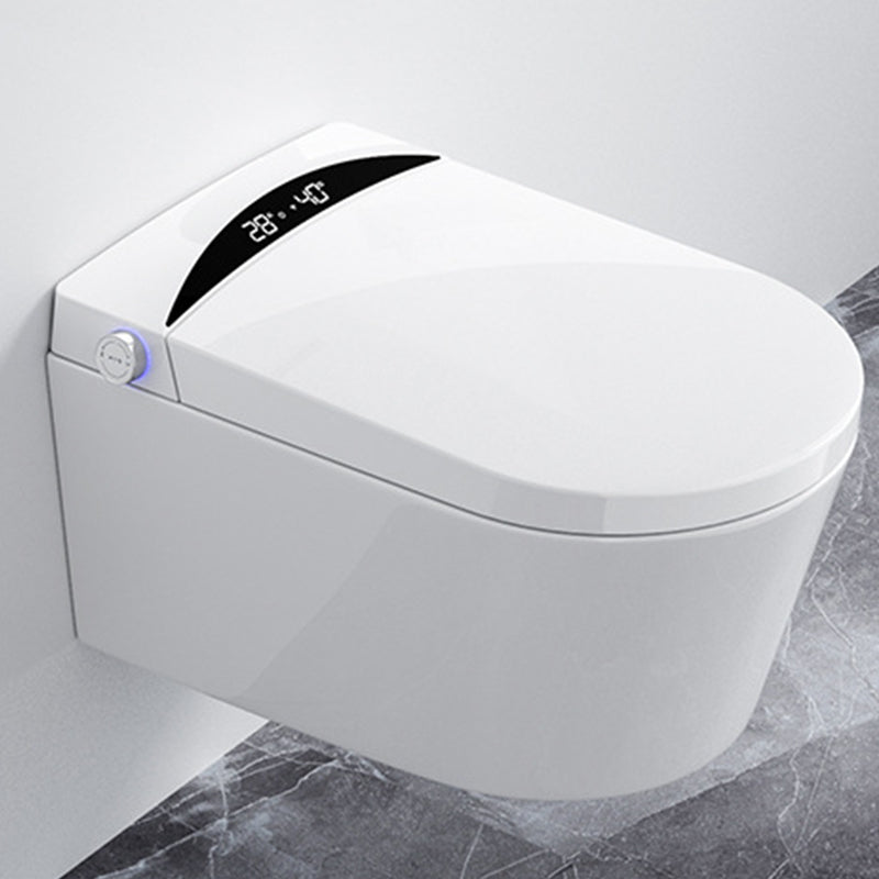 Modern Concealed Tank Toilet Skirted ABS Wall Mount Flush Toilet with Seat Clearhalo 'Bathroom Remodel & Bathroom Fixtures' 'Home Improvement' 'home_improvement' 'home_improvement_toilets' 'Toilets & Bidets' 'Toilets' 6549800