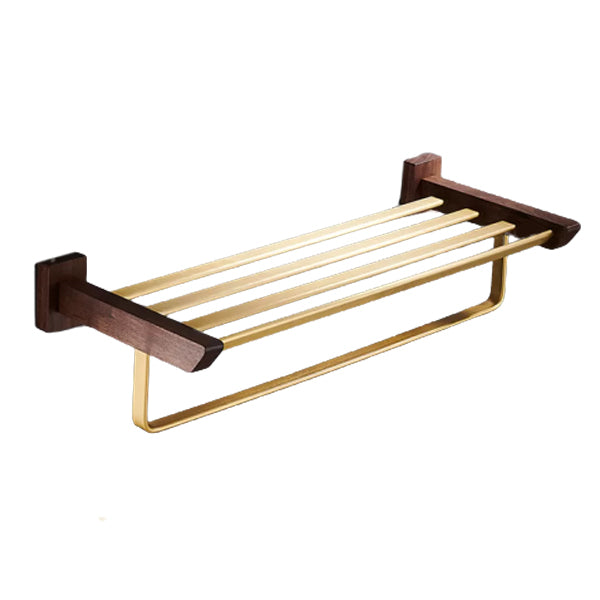 Traditional Bathroom Accessory Kit Bath Shelf Paper Holder Gold Bathroom Set Towel Rack Clearhalo 'Bathroom Hardware Sets' 'Bathroom Hardware' 'Bathroom Remodel & Bathroom Fixtures' 'bathroom_hardware_sets' 'Home Improvement' 'home_improvement' 'home_improvement_bathroom_hardware_sets' 6550553