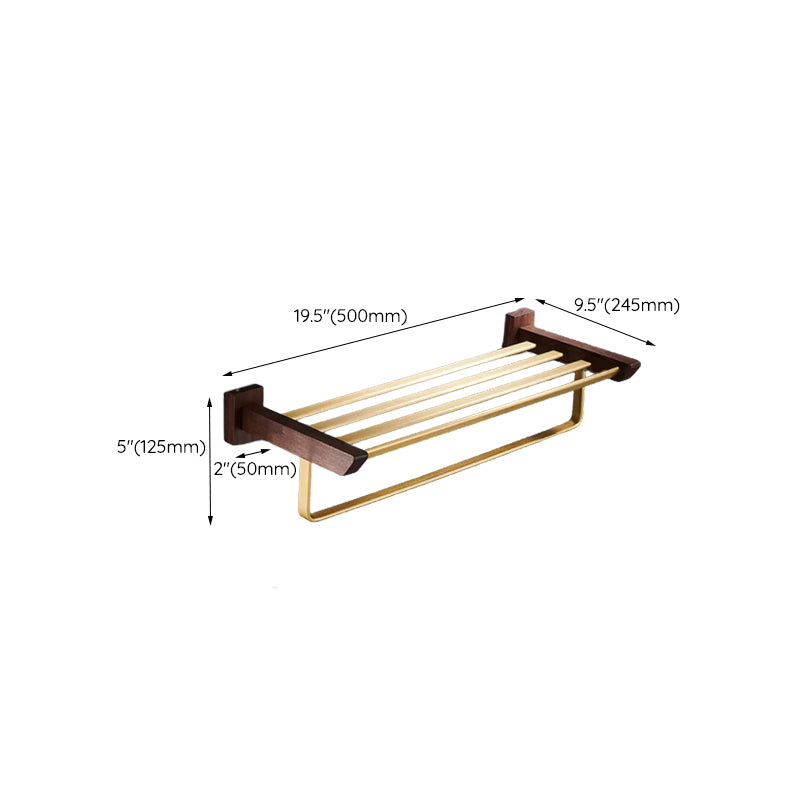 Traditional Bathroom Accessory Kit Bath Shelf Paper Holder Gold Bathroom Set Clearhalo 'Bathroom Hardware Sets' 'Bathroom Hardware' 'Bathroom Remodel & Bathroom Fixtures' 'bathroom_hardware_sets' 'Home Improvement' 'home_improvement' 'home_improvement_bathroom_hardware_sets' 6550579