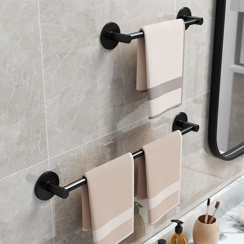 Aluminum Bath Hardware Set Black Bathroom Accessory Kit Towel Bar Clearhalo 'Bathroom Hardware Sets' 'Bathroom Hardware' 'Bathroom Remodel & Bathroom Fixtures' 'bathroom_hardware_sets' 'Home Improvement' 'home_improvement' 'home_improvement_bathroom_hardware_sets' 6550589