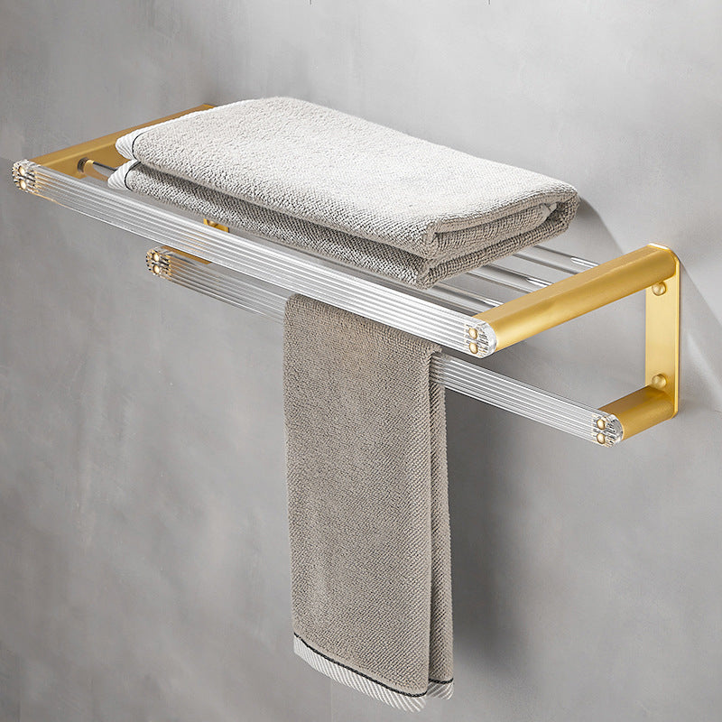 Modern Bathroom Hardware Towel Bar Bath Shelf Bathroom Accessory Kit Clearhalo 'Bathroom Hardware Sets' 'Bathroom Hardware' 'Bathroom Remodel & Bathroom Fixtures' 'bathroom_hardware_sets' 'Home Improvement' 'home_improvement' 'home_improvement_bathroom_hardware_sets' 6550623