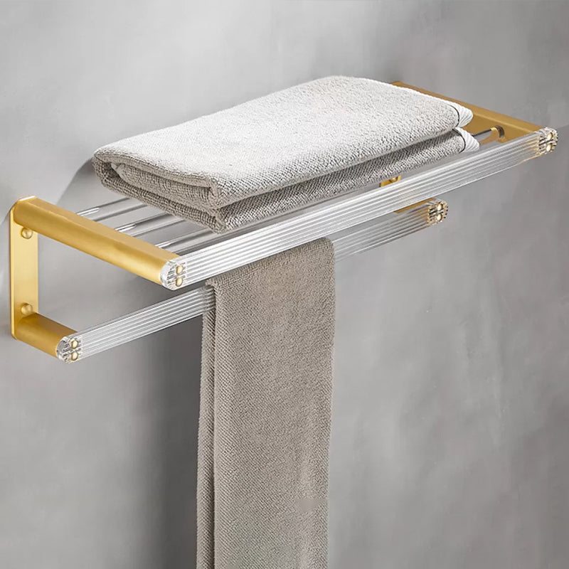 Modern Bathroom Hardware Towel Bar Bath Shelf Bathroom Accessory Kit Towel Rack Clearhalo 'Bathroom Hardware Sets' 'Bathroom Hardware' 'Bathroom Remodel & Bathroom Fixtures' 'bathroom_hardware_sets' 'Home Improvement' 'home_improvement' 'home_improvement_bathroom_hardware_sets' 6550625