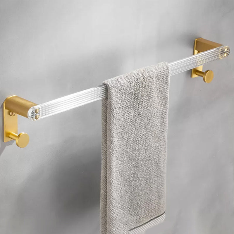 Modern Bathroom Hardware Towel Bar Bath Shelf Bathroom Accessory Kit Towel Bar (Single Rod) Clearhalo 'Bathroom Hardware Sets' 'Bathroom Hardware' 'Bathroom Remodel & Bathroom Fixtures' 'bathroom_hardware_sets' 'Home Improvement' 'home_improvement' 'home_improvement_bathroom_hardware_sets' 6550632