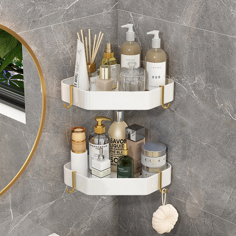 Modern Bath Hardware Set Bath Shelf Towel Bar Bathroom Accessories Hardware Set Clearhalo 'Bathroom Hardware Sets' 'Bathroom Hardware' 'Bathroom Remodel & Bathroom Fixtures' 'bathroom_hardware_sets' 'Home Improvement' 'home_improvement' 'home_improvement_bathroom_hardware_sets' 6550671