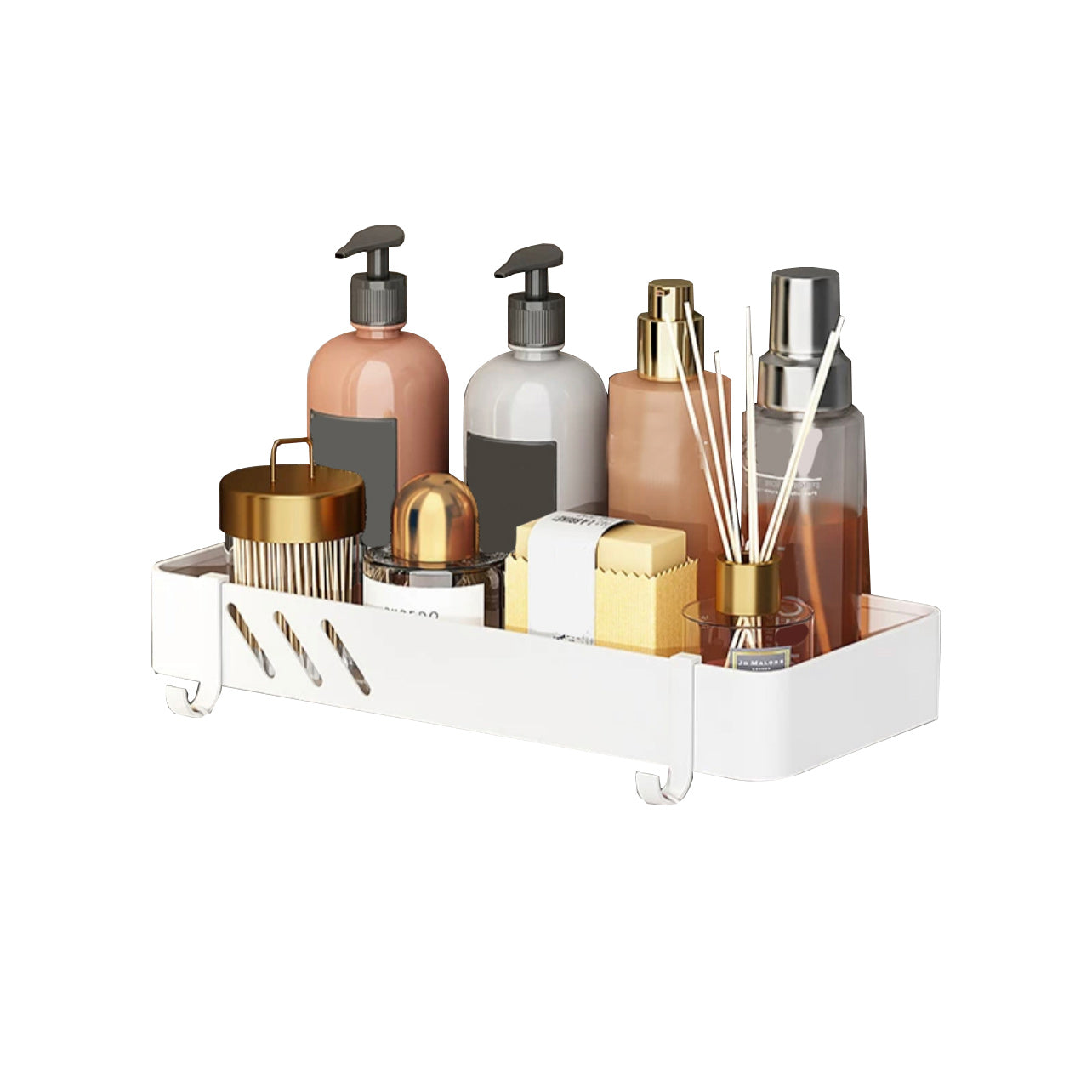 Modern White Bathroom Hardware Set Towel Bar Bath Shelf Bath Hardware Set Clearhalo 'Bathroom Hardware Sets' 'Bathroom Hardware' 'Bathroom Remodel & Bathroom Fixtures' 'bathroom_hardware_sets' 'Home Improvement' 'home_improvement' 'home_improvement_bathroom_hardware_sets' 6550918