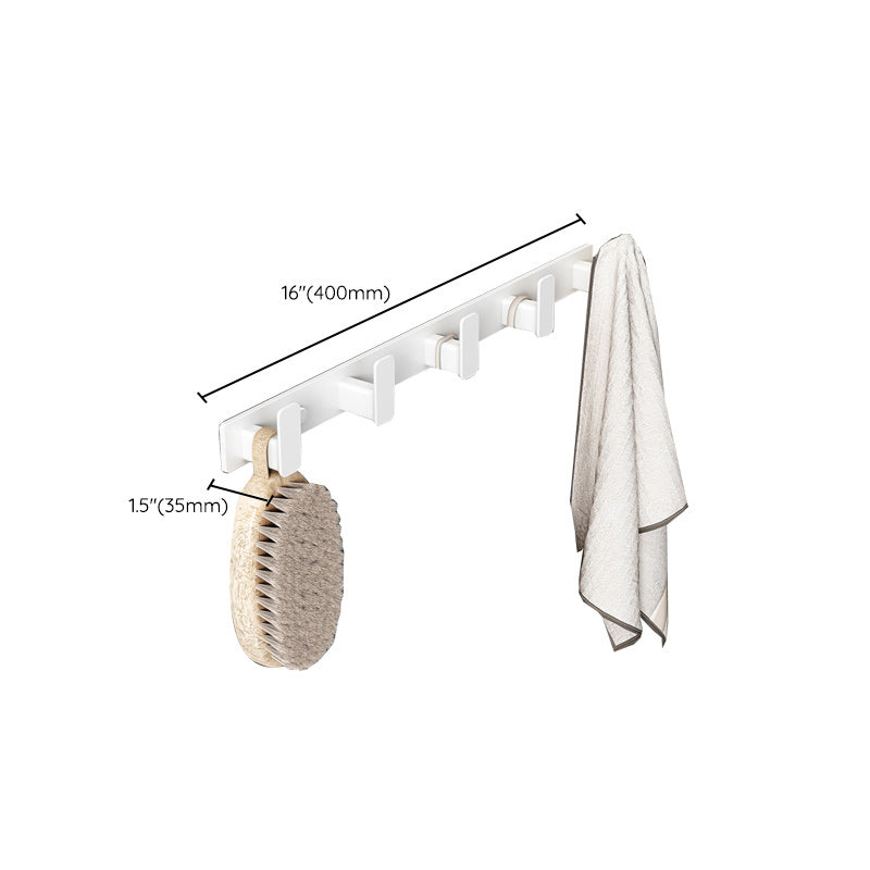 Modern White Bathroom Hardware Set Towel Bar Bath Shelf Bath Hardware Set Clearhalo 'Bathroom Hardware Sets' 'Bathroom Hardware' 'Bathroom Remodel & Bathroom Fixtures' 'bathroom_hardware_sets' 'Home Improvement' 'home_improvement' 'home_improvement_bathroom_hardware_sets' 6550956