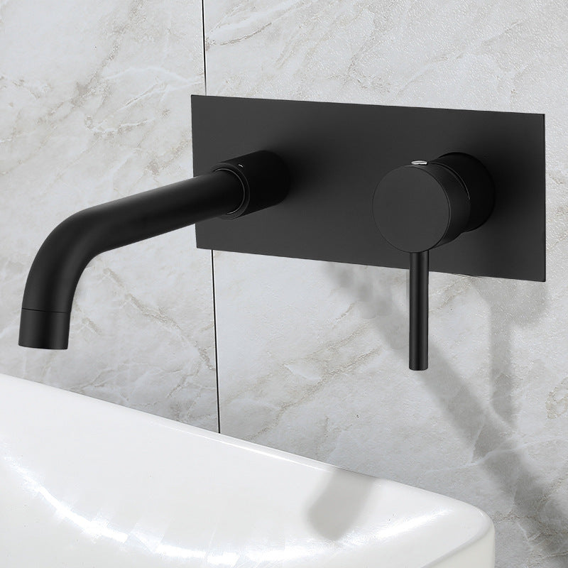 Glam Style Faucet Single Handle Wall Mounted Faucet for Bathroom Clearhalo 'Bathroom Remodel & Bathroom Fixtures' 'Bathroom Sink Faucets' 'Bathroom Sinks & Faucet Components' 'bathroom_sink_faucets' 'Home Improvement' 'home_improvement' 'home_improvement_bathroom_sink_faucets' 6558094