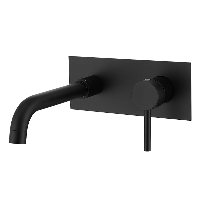 Glam Style Faucet Single Handle Wall Mounted Faucet for Bathroom Clearhalo 'Bathroom Remodel & Bathroom Fixtures' 'Bathroom Sink Faucets' 'Bathroom Sinks & Faucet Components' 'bathroom_sink_faucets' 'Home Improvement' 'home_improvement' 'home_improvement_bathroom_sink_faucets' 6558097