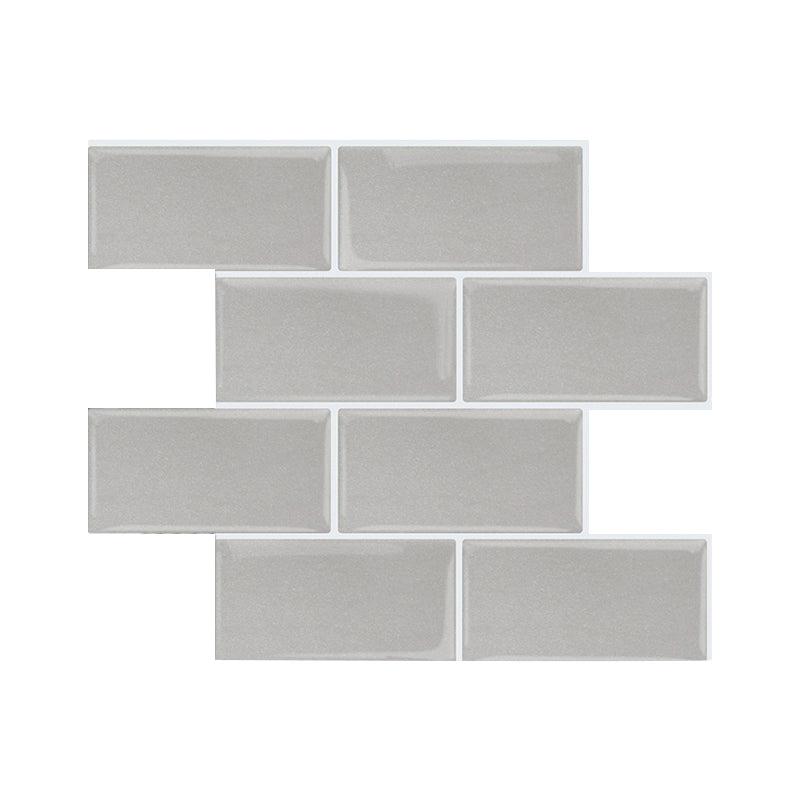 Modern Peel and Stick Wall Tile PVC Peel and Stick Backs Plash Tile Grey Clearhalo 'Flooring 'Home Improvement' 'home_improvement' 'home_improvement_peel_stick_blacksplash' 'Peel & Stick Backsplash Tile' 'peel_stick_blacksplash' 'Walls & Ceilings' Walls and Ceiling' 6558578