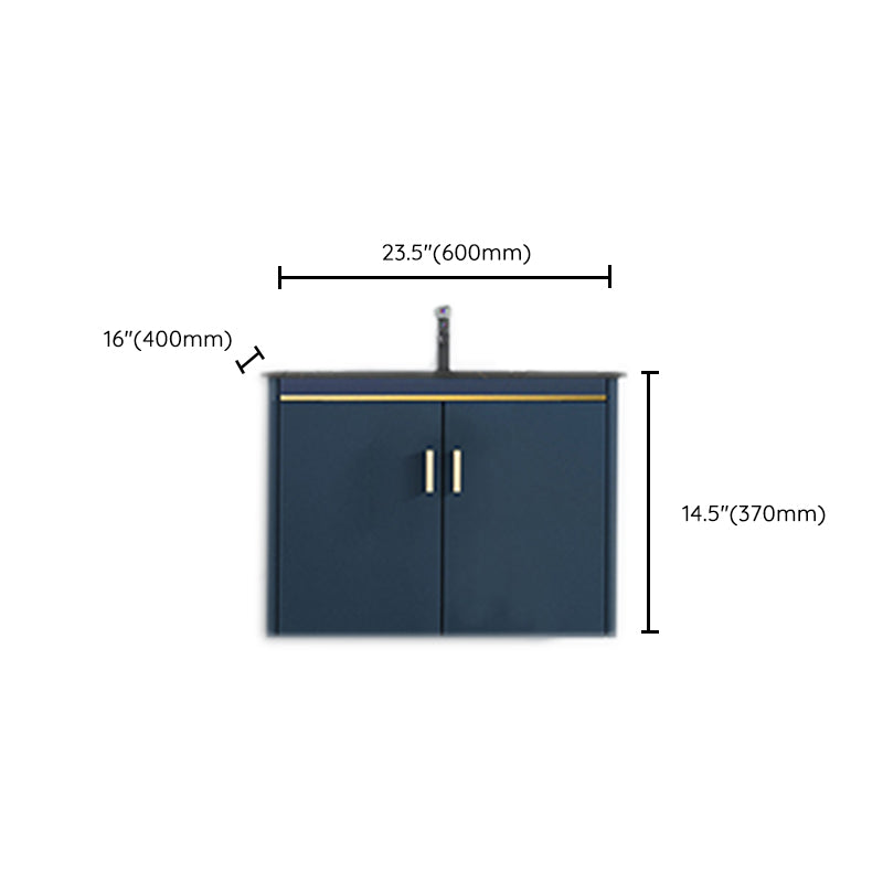 Modern Wall-mounted Bathroom Vanity Cabinet with Soft Close Door Clearhalo 'Bathroom Remodel & Bathroom Fixtures' 'Bathroom Vanities' 'bathroom_vanities' 'Home Improvement' 'home_improvement' 'home_improvement_bathroom_vanities' 6558858