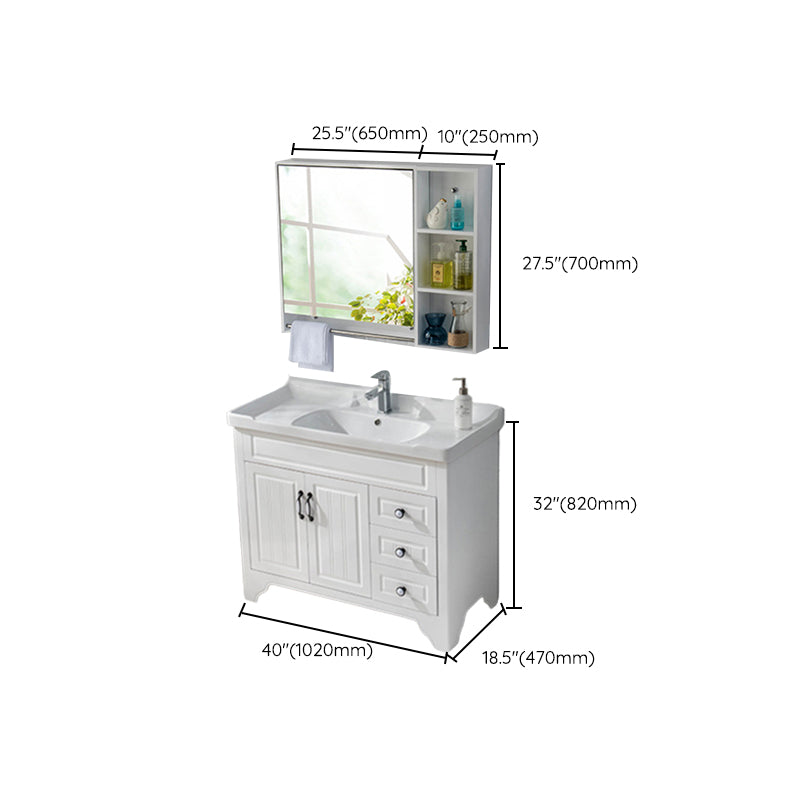 Modern Bathroom Vanity Set Wooden Freestanding Bathroom Vanity Set Clearhalo 'Bathroom Remodel & Bathroom Fixtures' 'Bathroom Vanities' 'bathroom_vanities' 'Home Improvement' 'home_improvement' 'home_improvement_bathroom_vanities' 6558916