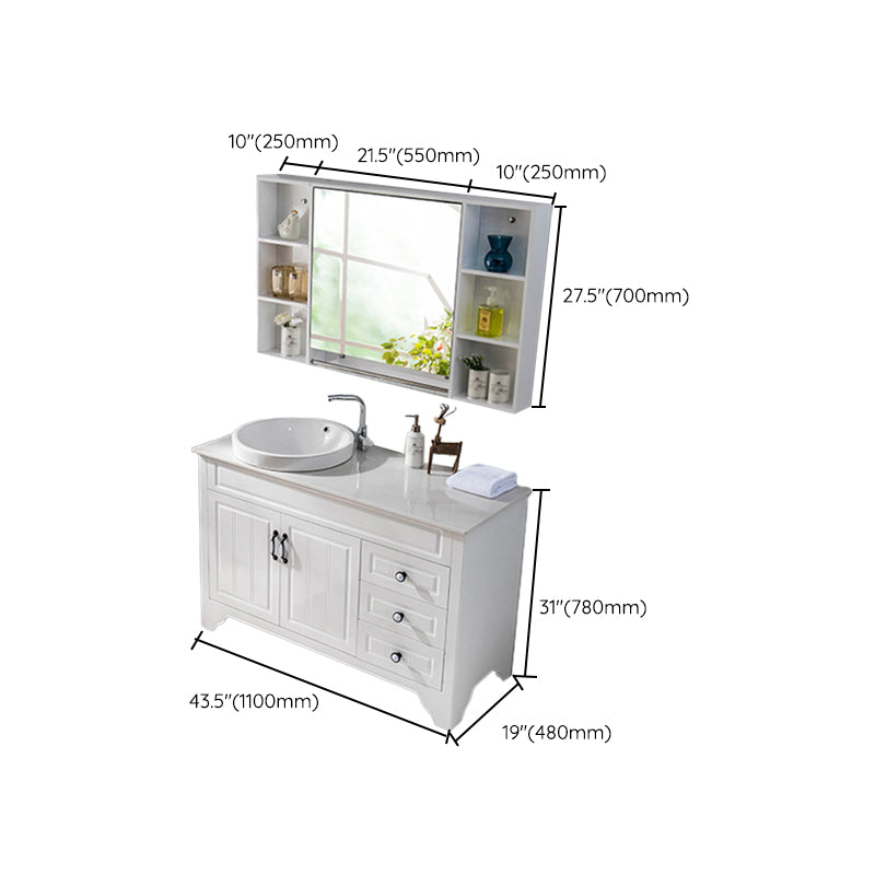 Modern Bathroom Vanity Set Wooden Freestanding Bathroom Vanity Set Clearhalo 'Bathroom Remodel & Bathroom Fixtures' 'Bathroom Vanities' 'bathroom_vanities' 'Home Improvement' 'home_improvement' 'home_improvement_bathroom_vanities' 6558922