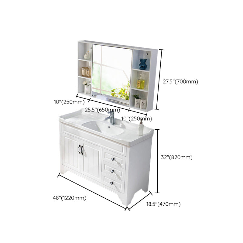 Modern Bathroom Vanity Set Wooden Freestanding Bathroom Vanity Set Clearhalo 'Bathroom Remodel & Bathroom Fixtures' 'Bathroom Vanities' 'bathroom_vanities' 'Home Improvement' 'home_improvement' 'home_improvement_bathroom_vanities' 6558931