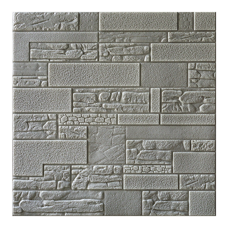 Farmhouse Wall Plank 3D Print Bedroom Living Room Wall Panels Set Light Gray Relief Clearhalo 'Flooring 'Home Improvement' 'home_improvement' 'home_improvement_wall_paneling' 'Wall Paneling' 'wall_paneling' 'Walls & Ceilings' Walls and Ceiling' 6559574