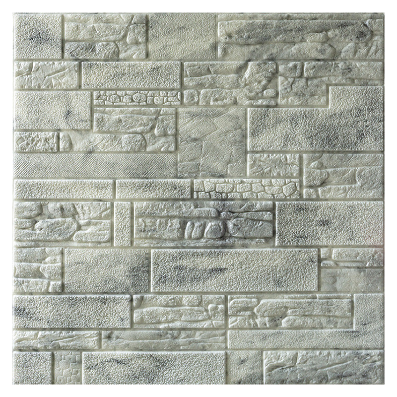 Farmhouse Wall Plank 3D Print Bedroom Living Room Wall Panels Set Gray-White Relief Clearhalo 'Flooring 'Home Improvement' 'home_improvement' 'home_improvement_wall_paneling' 'Wall Paneling' 'wall_paneling' 'Walls & Ceilings' Walls and Ceiling' 6559575