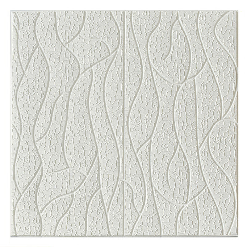 Farmhouse Wall Plank 3D Print Bedroom Living Room Wall Panels Set White Wire Brushed Clearhalo 'Flooring 'Home Improvement' 'home_improvement' 'home_improvement_wall_paneling' 'Wall Paneling' 'wall_paneling' 'Walls & Ceilings' Walls and Ceiling' 6559583