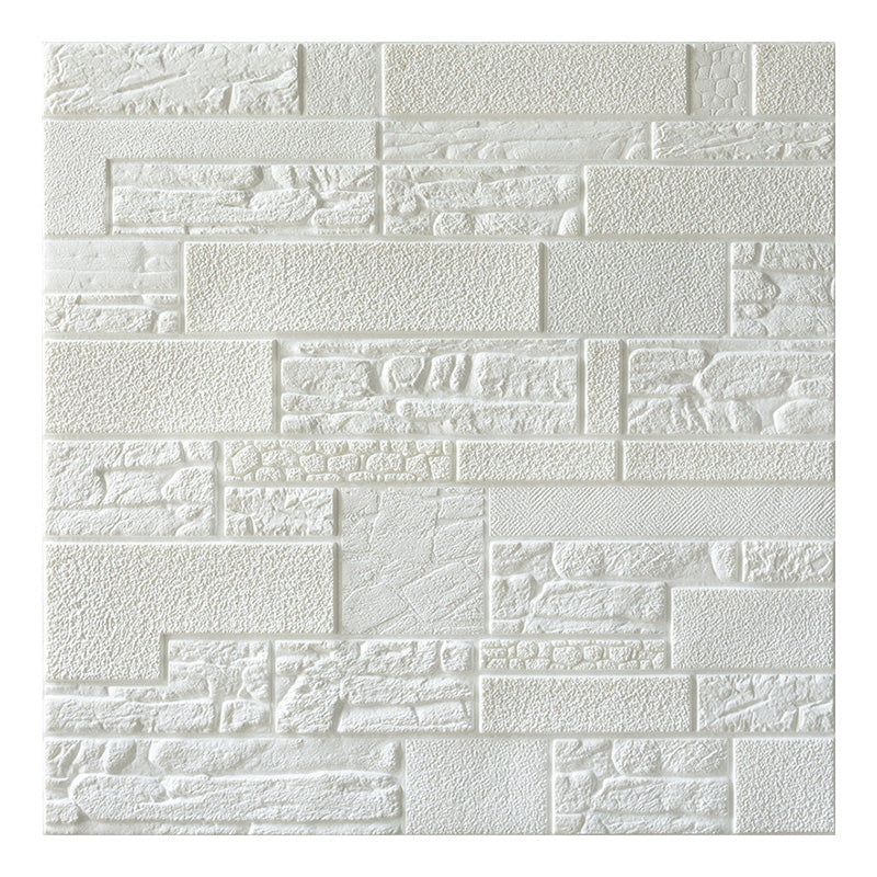 Farmhouse Wall Plank 3D Print Bedroom Living Room Wall Panels Set White Relief Clearhalo 'Flooring 'Home Improvement' 'home_improvement' 'home_improvement_wall_paneling' 'Wall Paneling' 'wall_paneling' 'Walls & Ceilings' Walls and Ceiling' 6559589