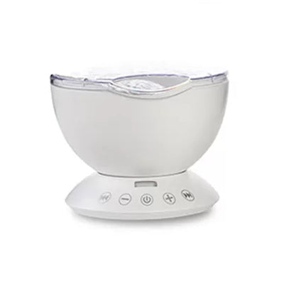 Bowl Shape Party Projector Light Plastic Romantic Portable Night Light White Clearhalo 'Night Lights' 'Wall Lights' Lighting' 65615