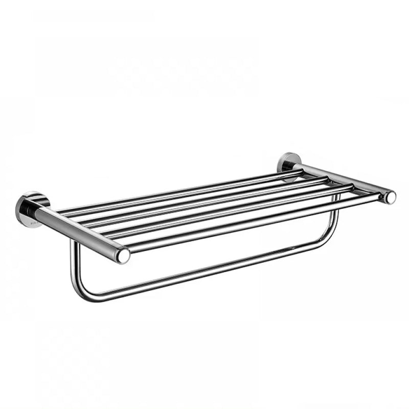 Modern Bathroom Hardware Bath Shelf Towel Bar Stainless Steel Bathroom Accessory Kit Towel Rack Clearhalo 'Bathroom Hardware Sets' 'Bathroom Hardware' 'Bathroom Remodel & Bathroom Fixtures' 'bathroom_hardware_sets' 'Home Improvement' 'home_improvement' 'home_improvement_bathroom_hardware_sets' 6568416