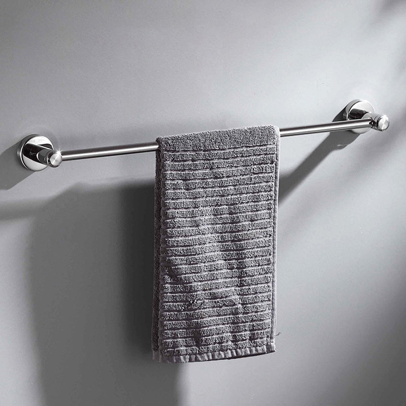 Modern Bathroom Hardware Bath Shelf Towel Bar Stainless Steel Bathroom Accessory Kit Clearhalo 'Bathroom Hardware Sets' 'Bathroom Hardware' 'Bathroom Remodel & Bathroom Fixtures' 'bathroom_hardware_sets' 'Home Improvement' 'home_improvement' 'home_improvement_bathroom_hardware_sets' 6568417