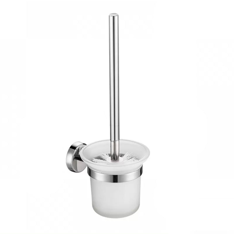 Modern Bathroom Accessory Kit Bath Shelf Paper Holder Silver Bathroom Hardware Toilet Brush Clearhalo 'Bathroom Hardware Sets' 'Bathroom Hardware' 'Bathroom Remodel & Bathroom Fixtures' 'bathroom_hardware_sets' 'Home Improvement' 'home_improvement' 'home_improvement_bathroom_hardware_sets' 6568445